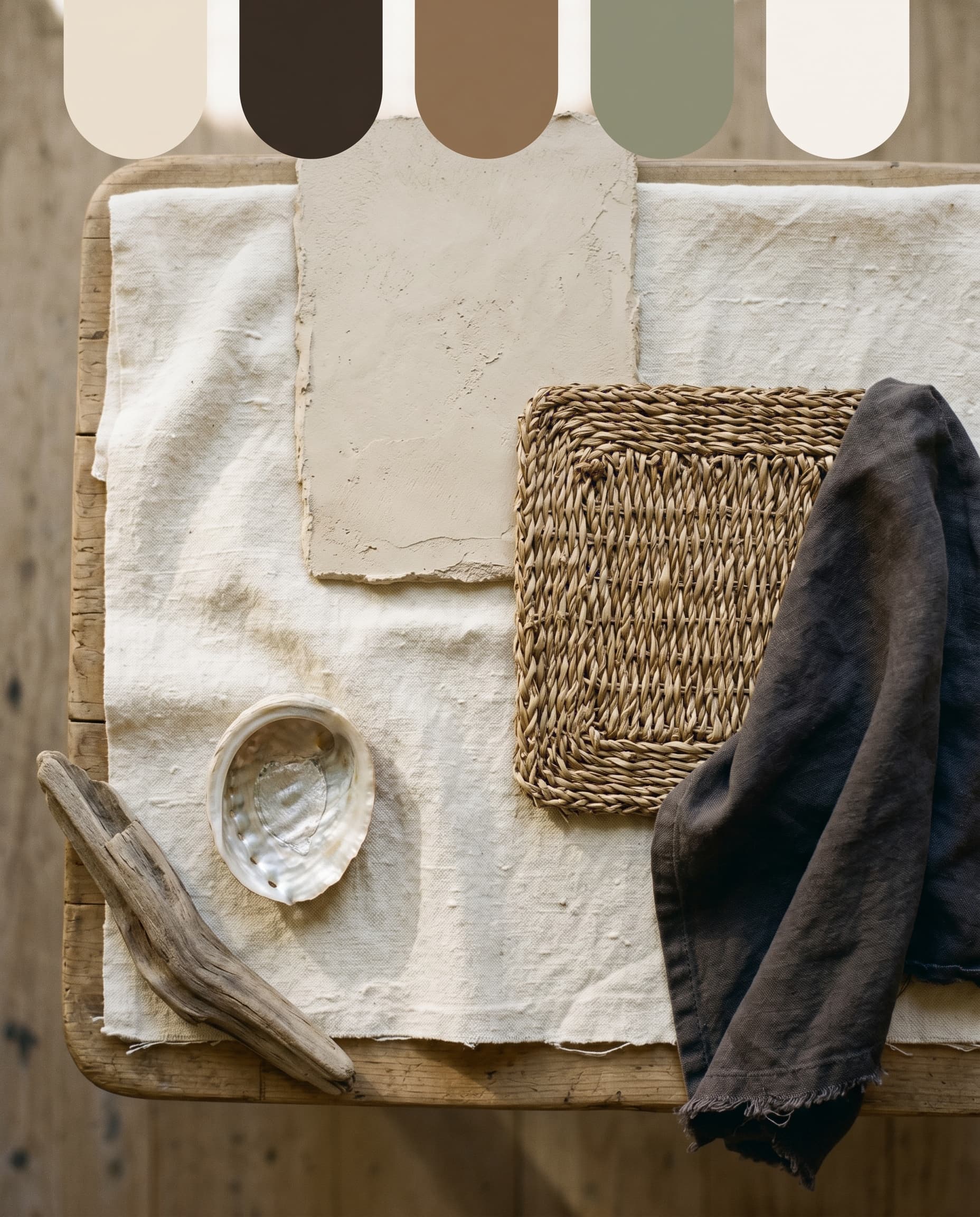 Coastal Organic — mood board